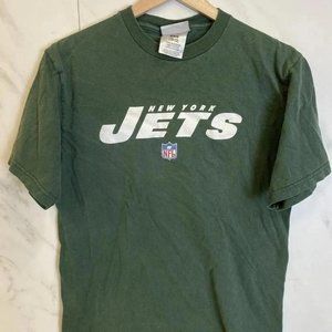 NFL Team Apparel New York Jets T Shirt Medium Short Sleeve Green